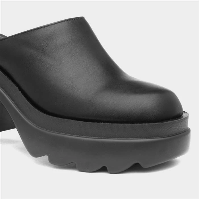 Truffle Giovana Womens Black Chunky Mule Shoe 6 Truffle Giovana Womens Black Chunky Mule Shoe - Image 4