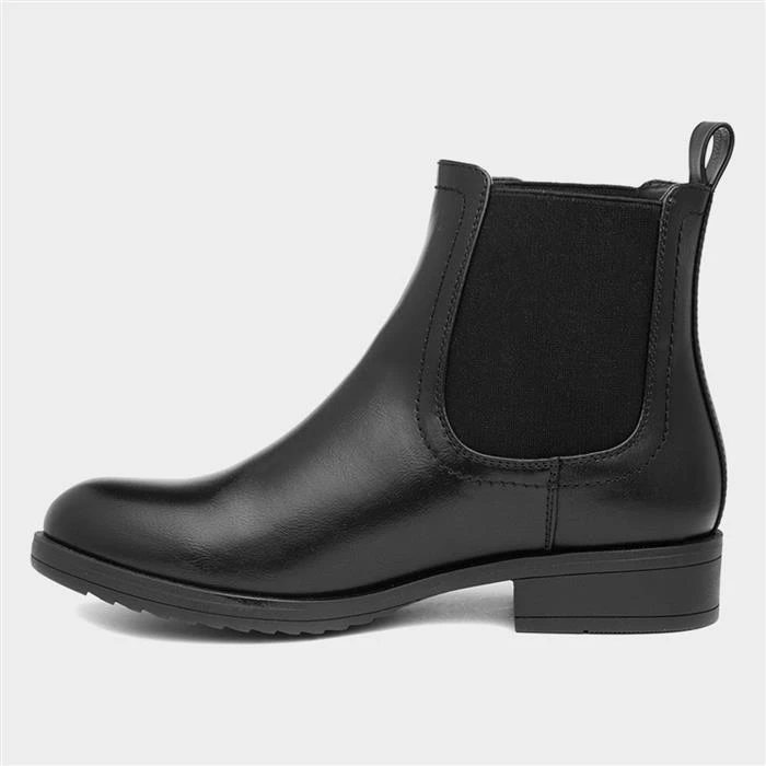 Lilley Womens Black Buckle Chelsea Boot 3 Lilley Womens Black Buckle Chelsea Boot - Image 2