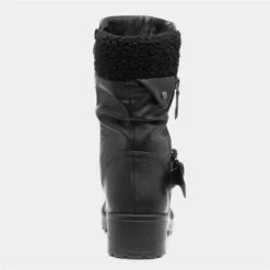 Lilley Womens Black Buckle & Zip Calf Boot -UK Shoe Sales Store 181003 2 L04.20220928000630