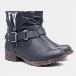 Lilley & Skinner Womens Navy Ankle Boot -UK Shoe Sales Store 18113 2 L06.20221020000022