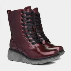 Heavenly Feet Festival Women Red Wine Ankle Boot -UK Shoe Sales Store 182015 2 L06.20220914000251