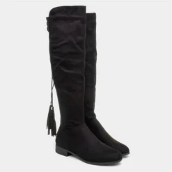 Lilley Maci Womens Black Knee High Tassel Boots 11 Lilley Maci Womens Black Knee High Tassel Boots -UK Shoe Sales Store 18364 2 L06.20230105000227