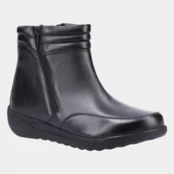 Fleet & Foster Morocoo Womens Black Ankle Boot