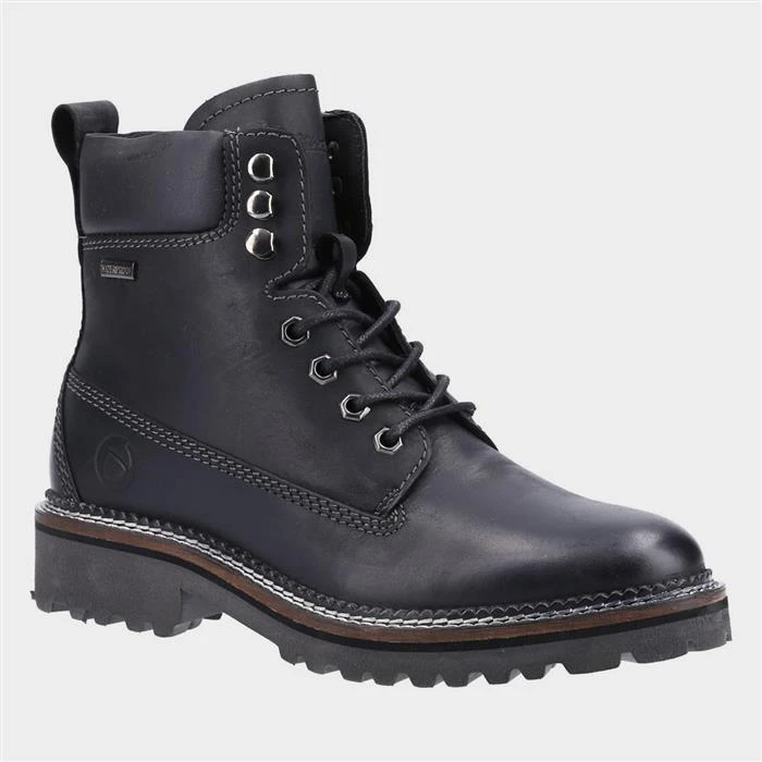 Cotswold Chipping Womens Black Lace Up Boot 3 Cotswold Chipping Womens Black Lace Up Boot