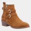 Hush Puppies Jenna Womens Ankle Boot In Tan -UK Shoe Sales Store 184098 3 L02.20230116000421