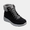 Skechers Glacial Ultra Womens Black Suede Boot -UK Shoe Sales Store 184118 3 L02.20230130000312