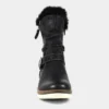 Lunar Sierra Womens Black Faux Fur Boots -UK Shoe Sales Store 184165 3 L02.20221004000412