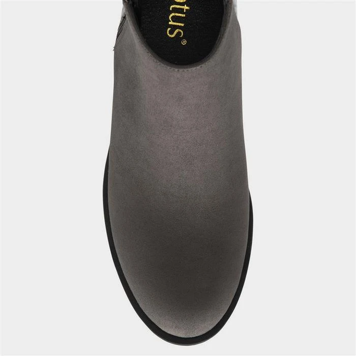 Lotus Anneka Womens Grey Snake Print Ankle Boot 5 Lotus Anneka Womens Grey Snake Print Ankle Boot - Image 3