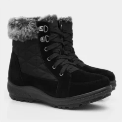 Softlites Womens Black Lace Up Ankle Boot -UK Shoe Sales Store 185002 2 L06.20220711000605