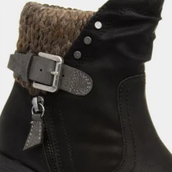 Relife Tracey Womens Black Heeled Boot -UK Shoe Sales Store 185016 2 L05.20230321000149