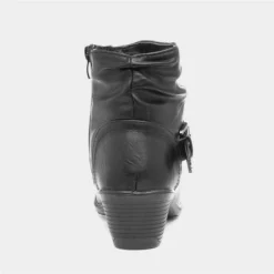 Cushion Walk Annabelle Womens Black Ankle Boot -UK Shoe Sales Store 185021 2 L04.20230717000216
