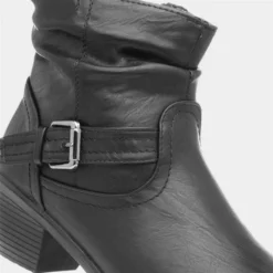 Cushion Walk Annabelle Womens Black Ankle Boot -UK Shoe Sales Store 185021 2 L05.20230717000216