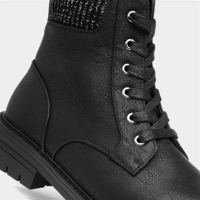 Lilley & Skinner Iceland Womens Black Lace Up Boot 6 Lilley & Skinner Iceland Womens Black Lace Up Boot - Image 4