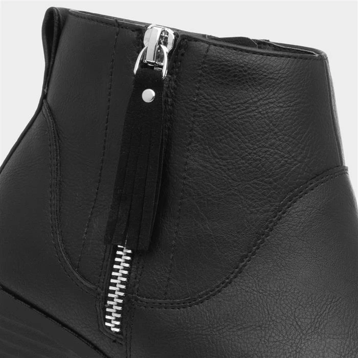 Lilley Maisy Womens Black Ankle Boot 6 Lilley Maisy Womens Black Ankle Boot - Image 4