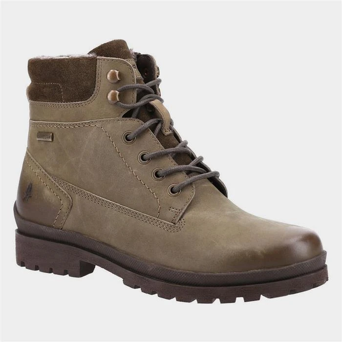 Hush Puppies Annay Womens Olive Green Mid Boot 3 Hush Puppies Annay Womens Olive Green Mid Boot