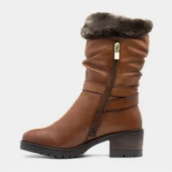 Lotus Sarah Womens Tan Mid-Calf Boots -UK Shoe Sales Store 186094 2 L03.20221230000212