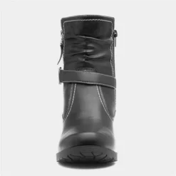 Lilley Marie Womens Black Heeled Boot