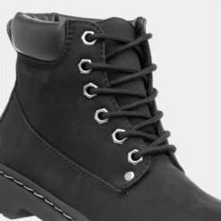 BLU Womens Lace Up Ankle Boot In Black -UK Shoe Sales Store 18623 2 L05.20220929000604
