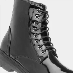 Lilley Monica Womens Black Patent Zip Up Boot -UK Shoe Sales Store 18632 2 L05.20230404000037