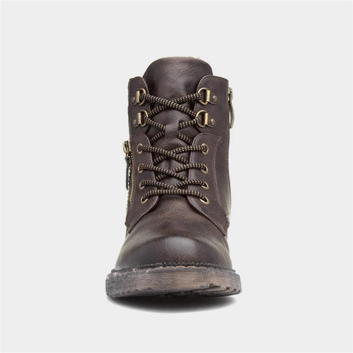 Relife Diana Womens Brown Lace Up Boot 3 Relife Diana Womens Brown Lace Up Boot