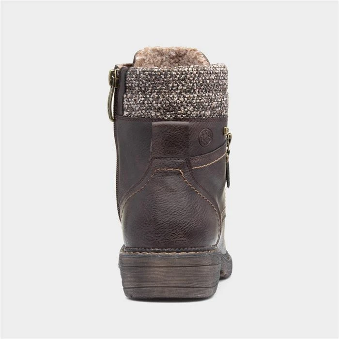 Relife Diana Womens Brown Lace Up Boot 5 Relife Diana Womens Brown Lace Up Boot - Image 3