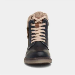 Relife Diane Womens Navy Lace Up Ankle Boot