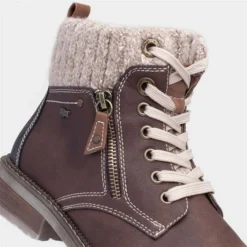 Relife Diane Womens Brown Lace Up Ankle Boot -UK Shoe Sales Store 18740 2 L05.20221012000258