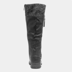 Cushion Walk Leah Womens Black High Leg Boot -UK Shoe Sales Store 188024 2 L04.20230717000220