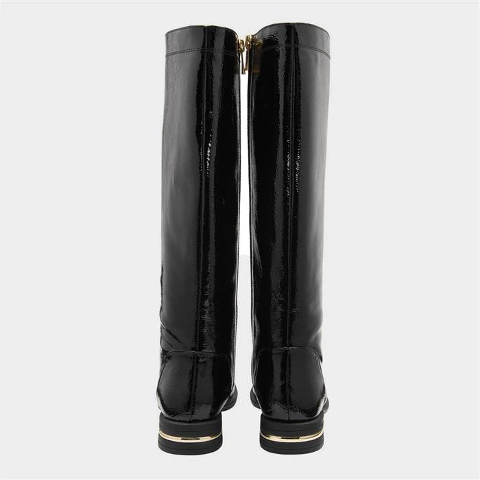 Lotus Lisa Womens Black Patent Knee High Boot 4 Lotus Lisa Womens Black Patent Knee High Boot - Image 2