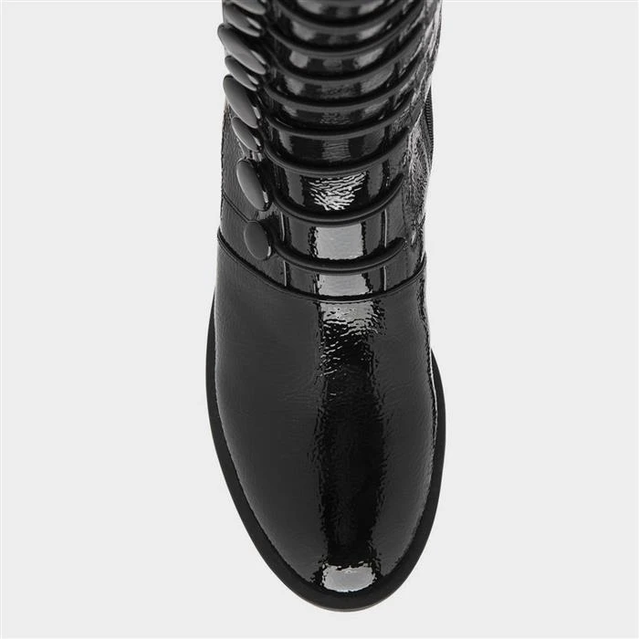 Lotus Lisa Womens Black Patent Knee High Boot 5 Lotus Lisa Womens Black Patent Knee High Boot - Image 3