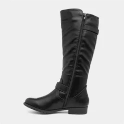 Lilley Marcy Womens Black Riding Boot With Buckles 8 Lilley Marcy Womens Black Riding Boot With Buckles -UK Shoe Sales Store 18852 2 L03.20230105000228