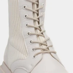 Truffle Britney Womens Cream Lace Up Boot -UK Shoe Sales Store 189321 2 L05.20230119000716