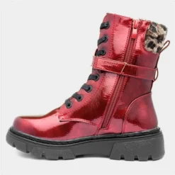 Heavenly Feet Marcie Womens Ruby Red Patent Boot -UK Shoe Sales Store 189482 2 L03.20230607000218