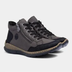 Rieker Schwartz Womens Brown Lace Up Boot -UK Shoe Sales Store 189493 2 L06.20230620000140