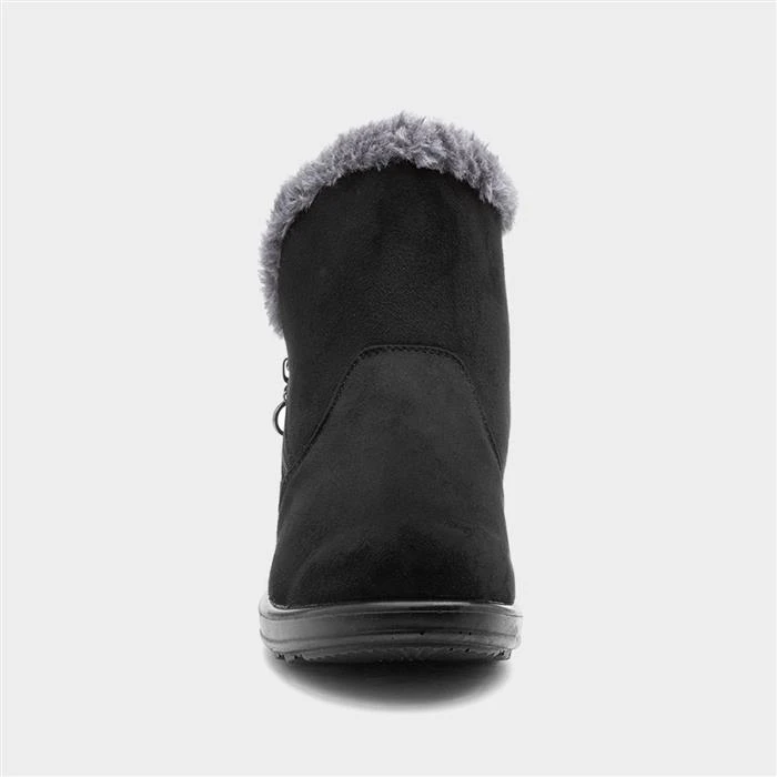 Cushion Walk Olivia Womens Black Faux Fur Boot 3 Cushion Walk Olivia Womens Black Faux Fur Boot