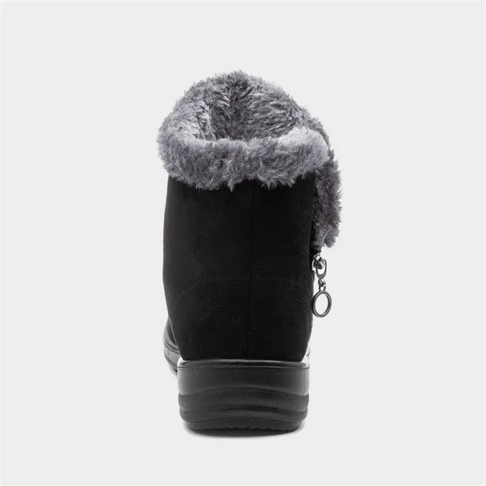 Cushion Walk Olivia Womens Black Faux Fur Boot 5 Cushion Walk Olivia Womens Black Faux Fur Boot - Image 3
