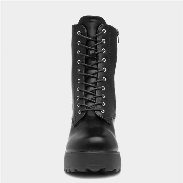 Sedai Sutton Womens Black Chunky Heeled Boot 3 Sedai Sutton Womens Black Chunky Heeled Boot