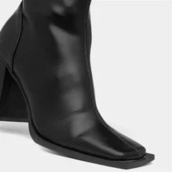 Heart Lydia Womens Black Heeled Boot -UK Shoe Sales Store 189561 2 L05.20221005000226