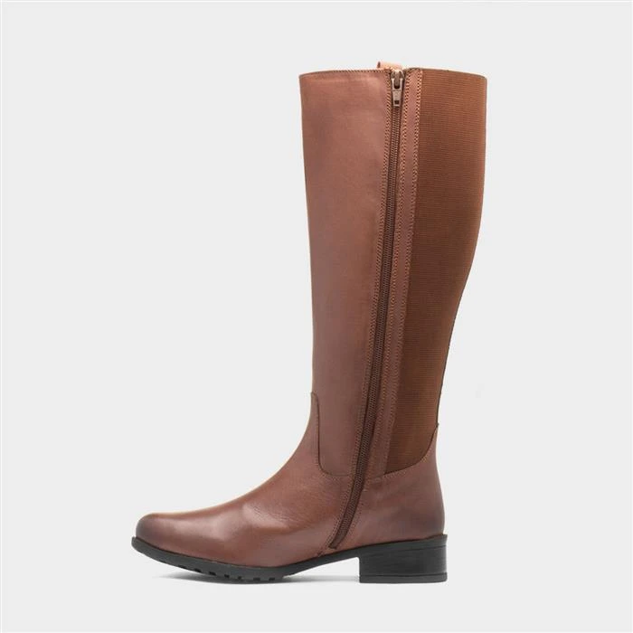Dr Keller Cate Womens Tan Leather Boot 4 Dr Keller Cate Womens Tan Leather Boot - Image 2