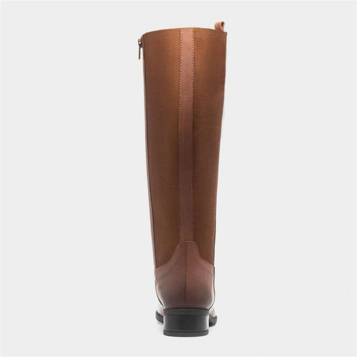 Dr Keller Cate Womens Tan Leather Boot 5 Dr Keller Cate Womens Tan Leather Boot - Image 3