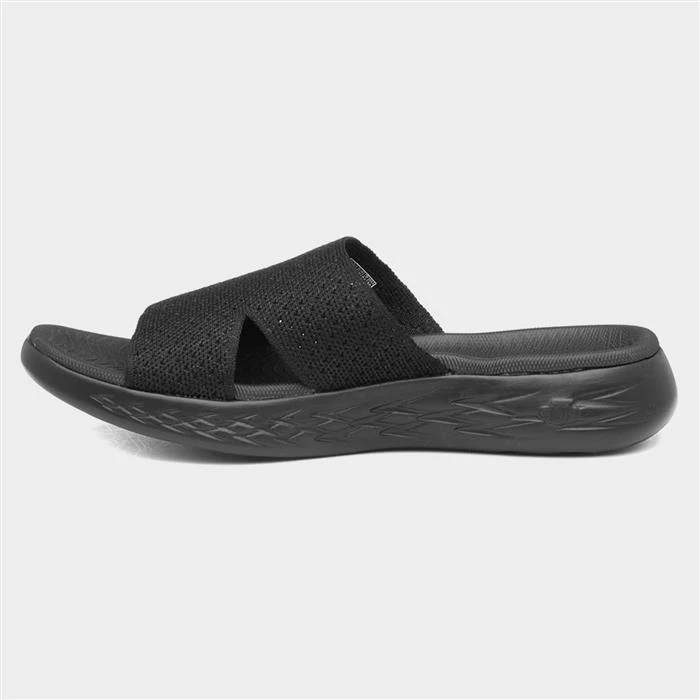 Skechers On The Go Adore Womens Black Mule Sandal 4 Skechers On The Go Adore Womens Black Mule Sandal - Image 2