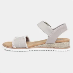 Skechers Bobs Desert Kiss Taupe Canvas Sandal 8 Skechers Bobs Desert Kiss Taupe Canvas Sandal -UK Shoe Sales Store 190108 2 L03.20230814000217