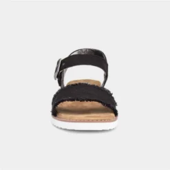 Skechers Bobs Black Desert Kiss Canvas Sandal
