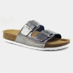 Lazy Dogz Roco Womens Navy Glitter Suede Sandal -UK Shoe Sales Store 190165 3 L03.20220629000403