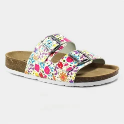 Lazy Dogz Tide Womens Multi Floral Leather Sandal 6 Lazy Dogz Tide Womens Multi Floral Leather Sandal -UK Shoe Sales Store 190189 3 L03.20220629000201
