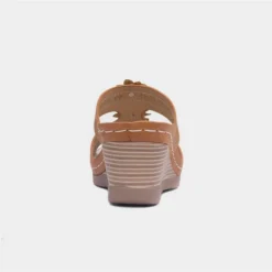 Lilley & Skinner Tobago Womens Tan Wedged Mule -UK Shoe Sales Store 190203 2 L04.20230313000223