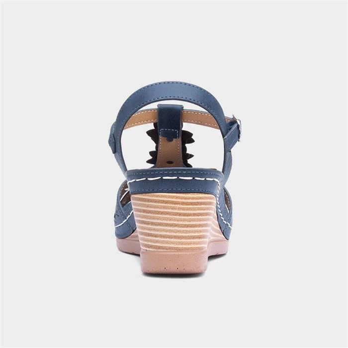 Lilley & Skinner Barbados Womens Navy Sandal 5 Lilley & Skinner Barbados Womens Navy Sandal - Image 3