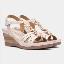 Lilley & Skinner Barbados Womens Beige Sandal -UK Shoe Sales Store 190205 2 L06.20230628000134
