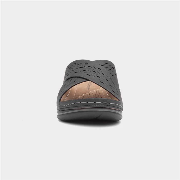 Lilley & Skinner Antigua Womens Black Wedge Mule 3 Lilley & Skinner Antigua Womens Black Wedge Mule