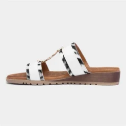 Lunar Bayswater Womens White Zebra Print Sandal 8 Lunar Bayswater Womens White Zebra Print Sandal -UK Shoe Sales Store 190217 2 L03.20230516000209